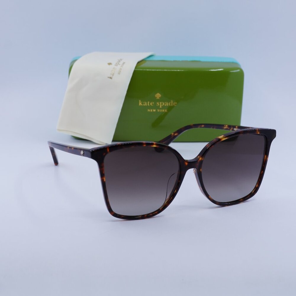 Kate Spade BRIGITTE/F/S 0086 HA Square Sunglasses - Havana/Brown